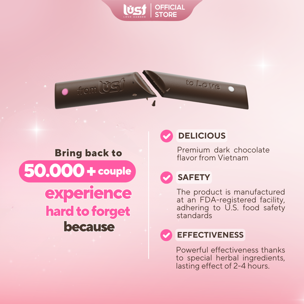 Lust™ - Love Chocolate for a Wild Date Night