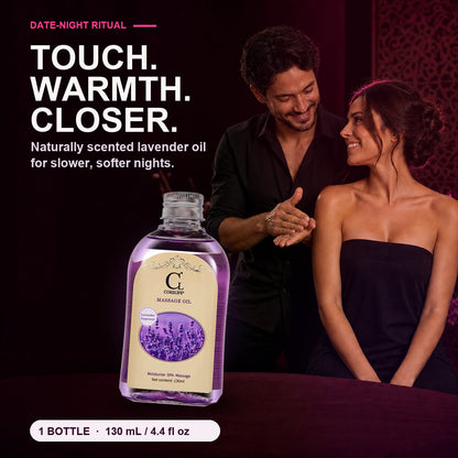 Lust Touch After Dark Lavender Massage Oil, 1 bottle, 130 mL / 4.4 fl oz